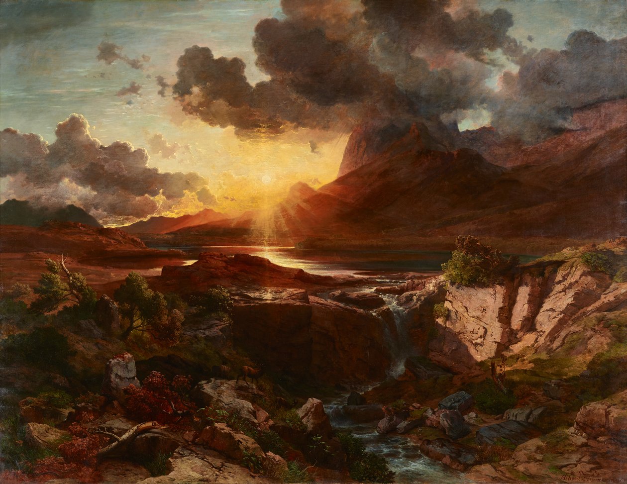 Auringonlasku Hintersee-järvellä Berchtesgadenissa tekijältä Albert Zimmermann