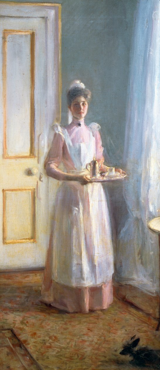 Palvelija, noin 1900 (öljy kankaalle) tekijältä Albert de Belleroche