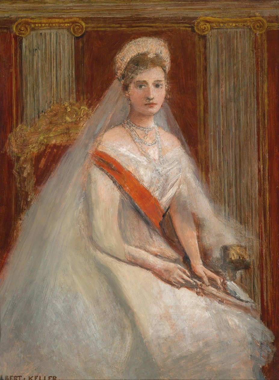 Tsaarina Aleksandra Fjordorovnan muotokuva tekijältä Albert von Keller