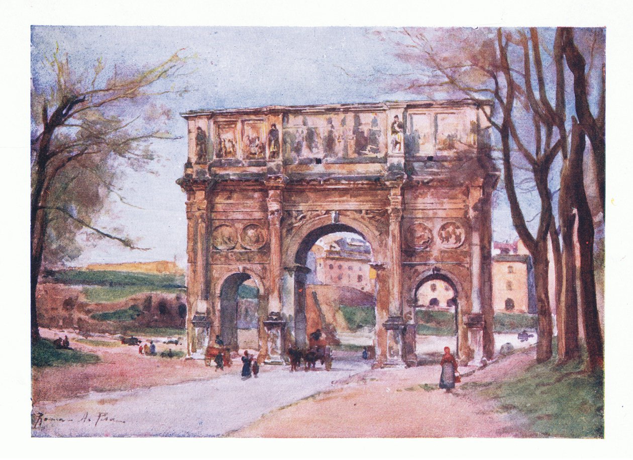 Konstantinuksen kaari Roomasta, julkaissut A & C Black Ltd, 1925. tekijältä Alberto Pisa