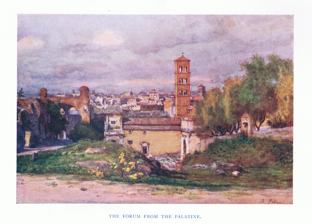 Forum, Palantine, Roomasta, julkaissut A & C Black Ltd, 1925. tekijältä Alberto Pisa