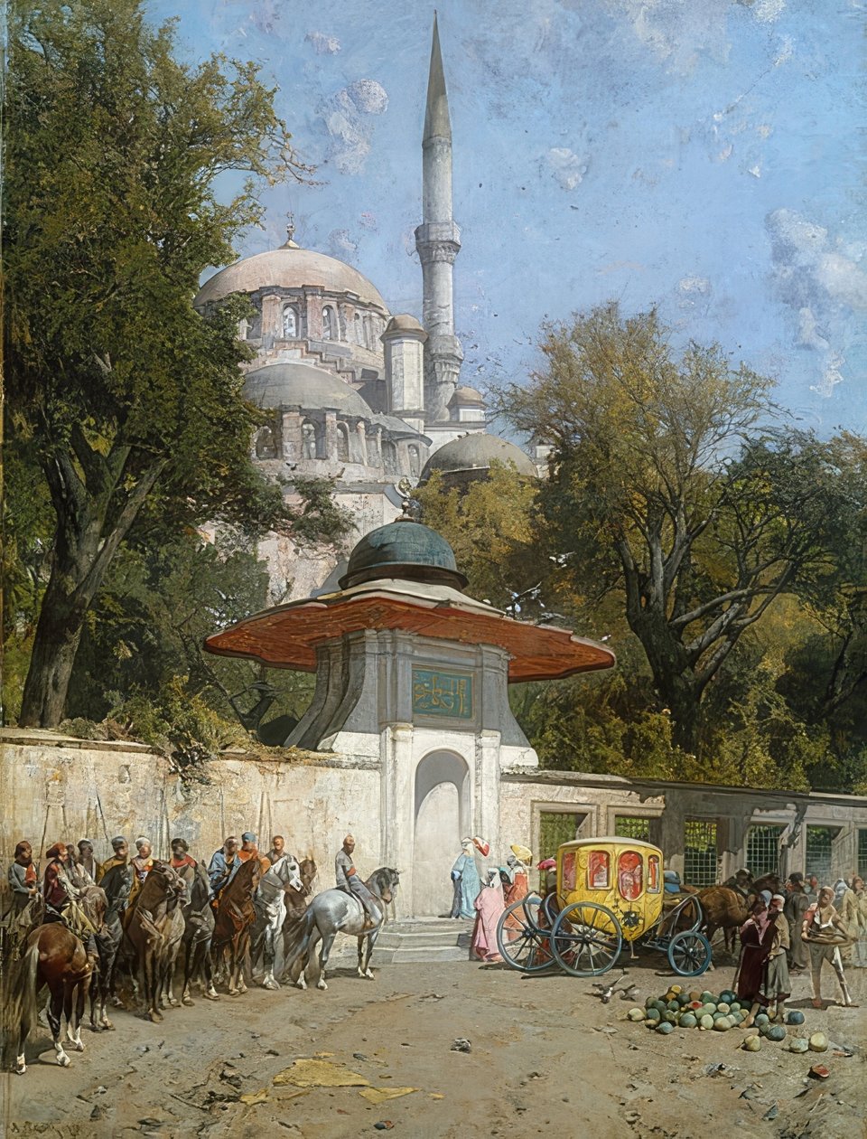 Moskeija. 1872 tekijältä Alberto Pasini