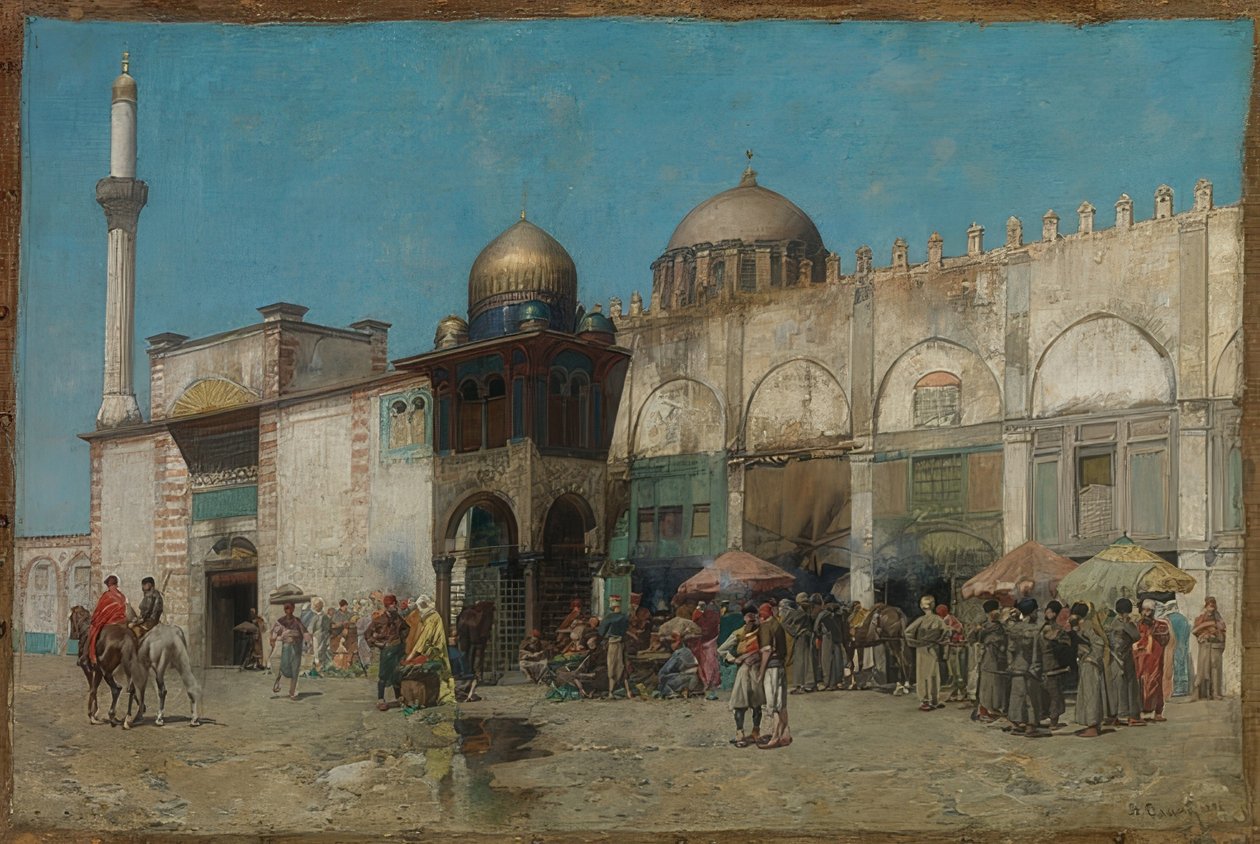 Moskeija. 1886 tekijältä Alberto Pasini
