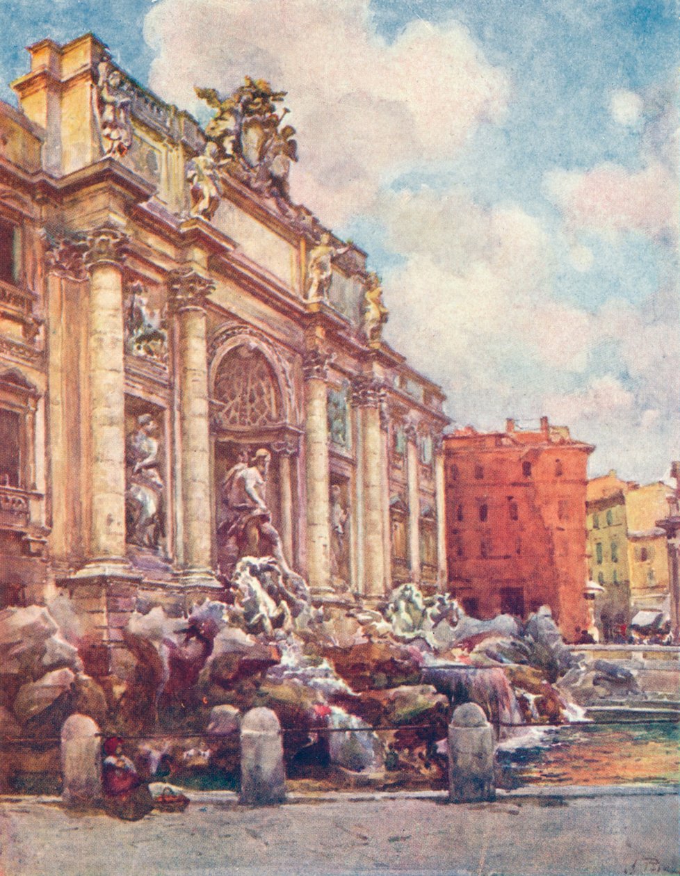 Trevin suihkulähde, v1905 tekijältä Alberto Pisa
