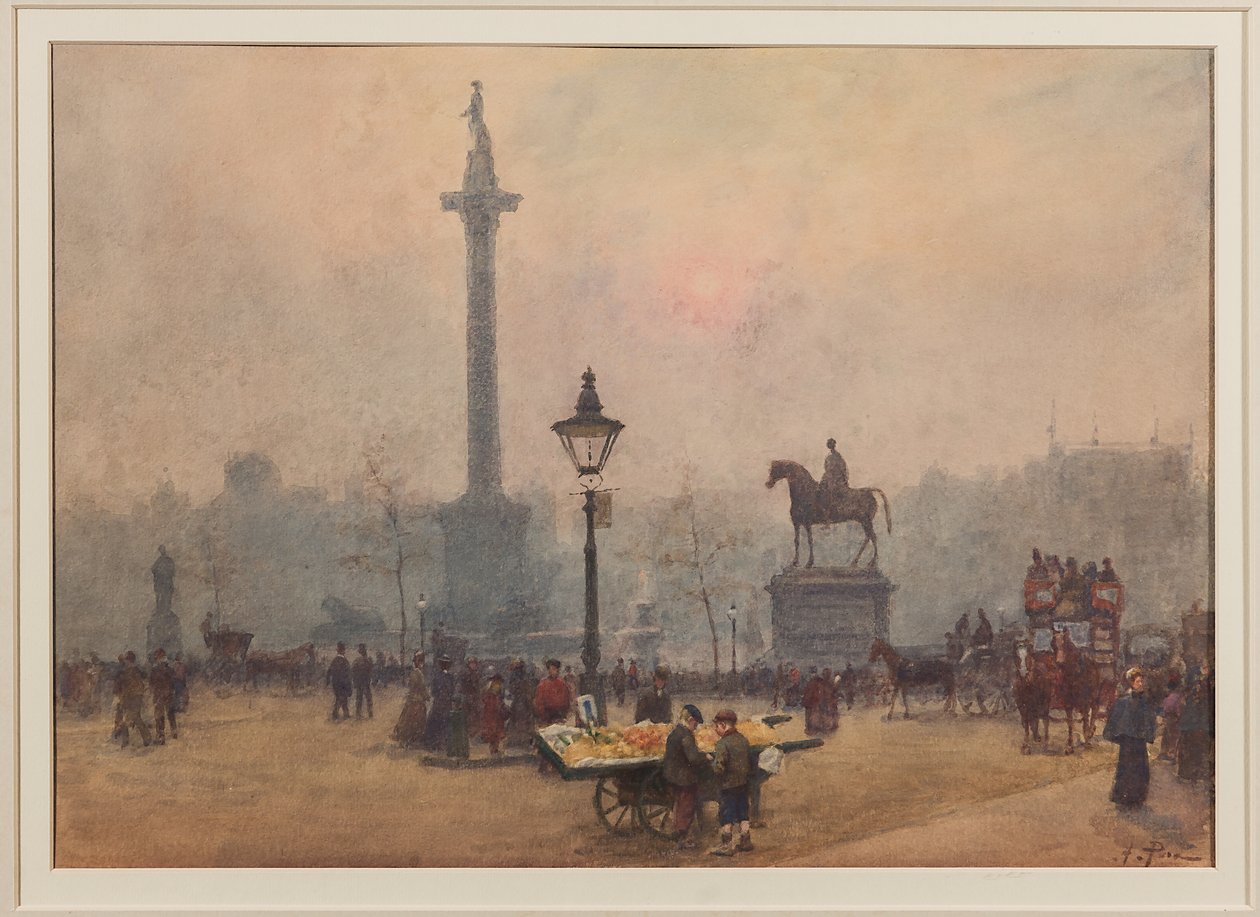Trafalgar Square (akvarelli) tekijältä Alberto Pisa