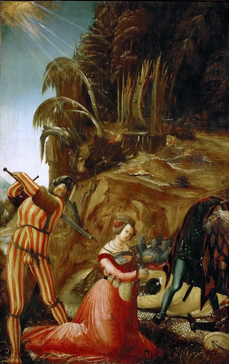 Enthauptung der Hl. Katharina (KHM Wien) tekijältä Albrecht Altdorfer