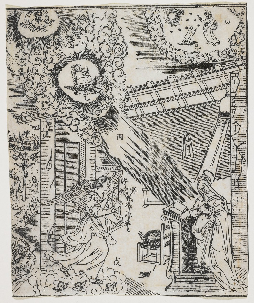 Pyhä Hieronymus luolassa, n. 1480-1538 tekijältä Albrecht Altdorfer