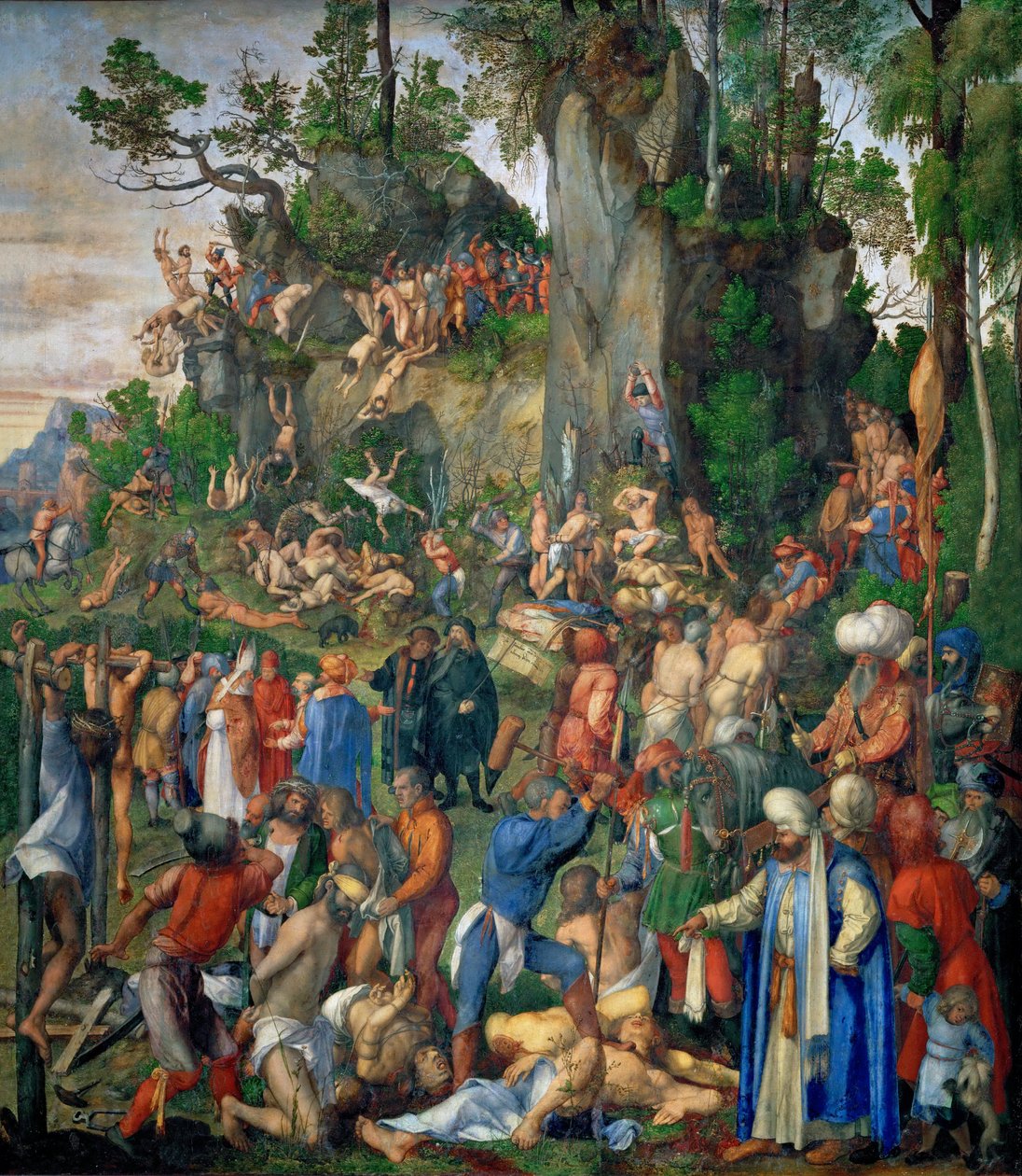 Marter der zehntausend Risti tekijältä Albrecht Dürer