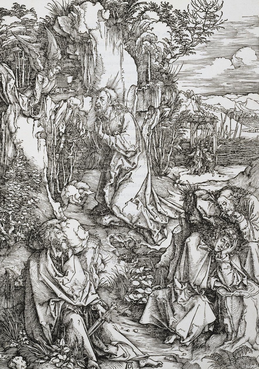 Ahdistus puutarhassa tekijältä Albrecht Dürer