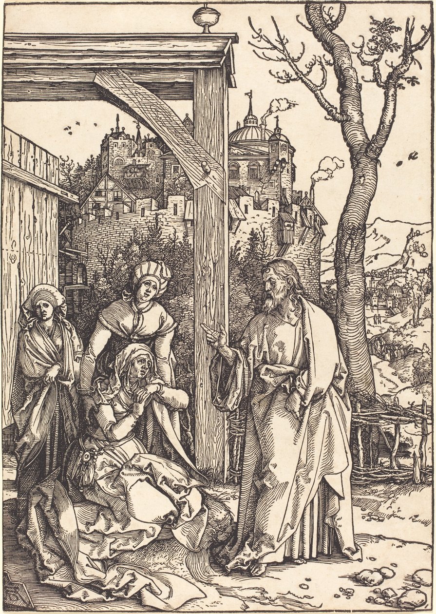 Kristus jättää äitinsä tekijältä Albrecht Dürer