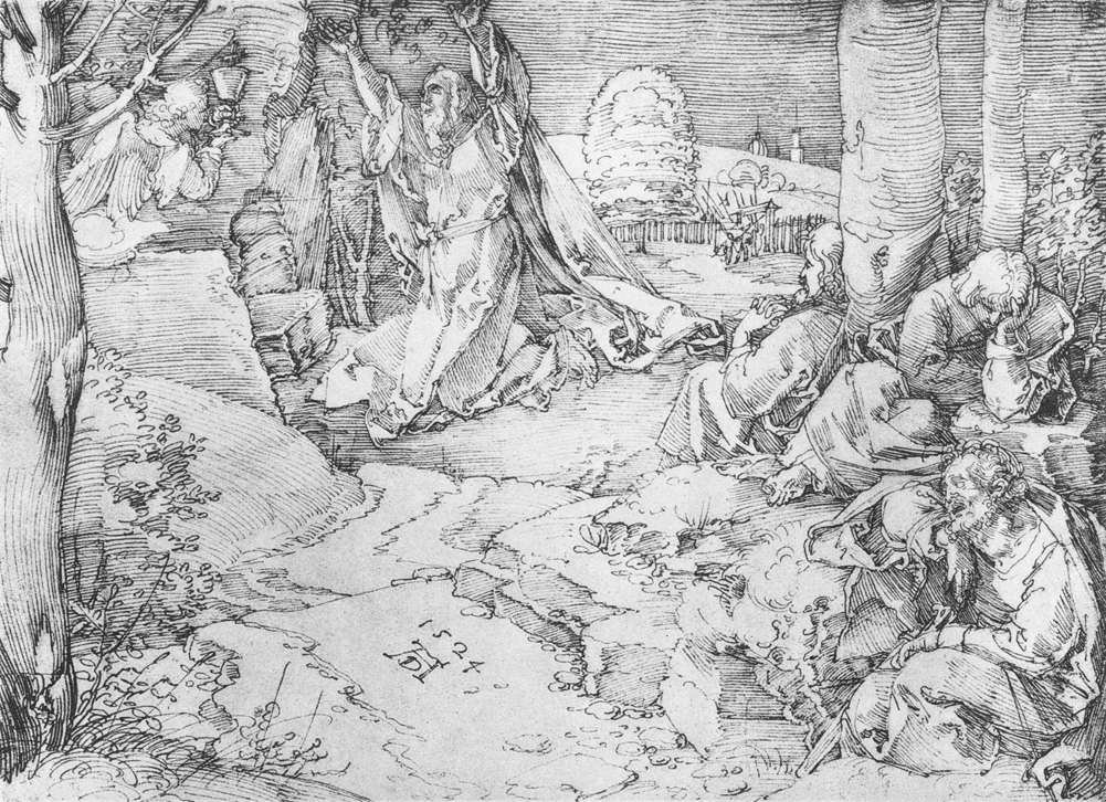 Kristus Öljymäellä tekijältä Albrecht Dürer