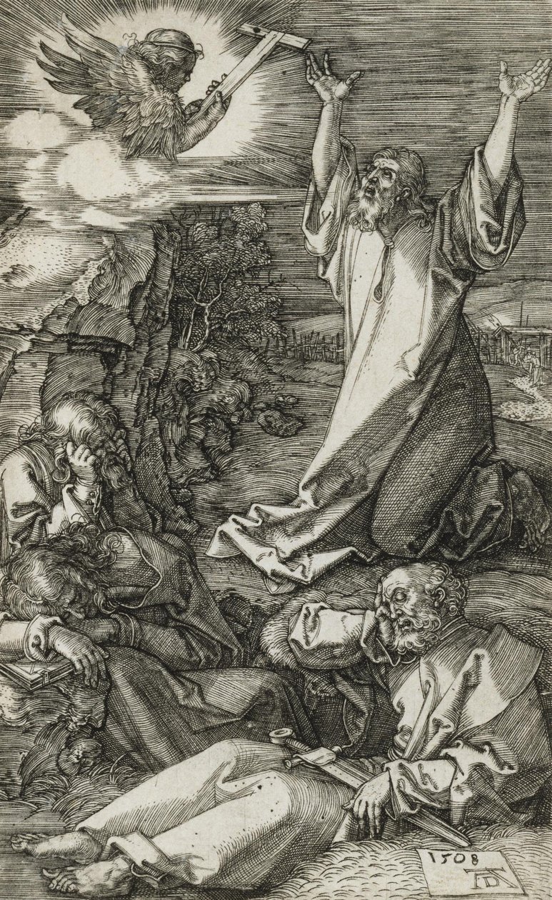 Kristus Öljymäellä tekijältä Albrecht Dürer