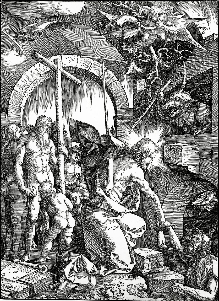 Kristuksen laskeutuminen Limboon, 1510 tekijältä Albrecht Dürer