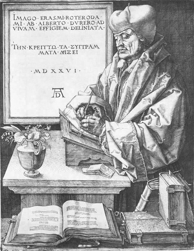 Erasmus Rotterdamista tekijältä Albrecht Dürer