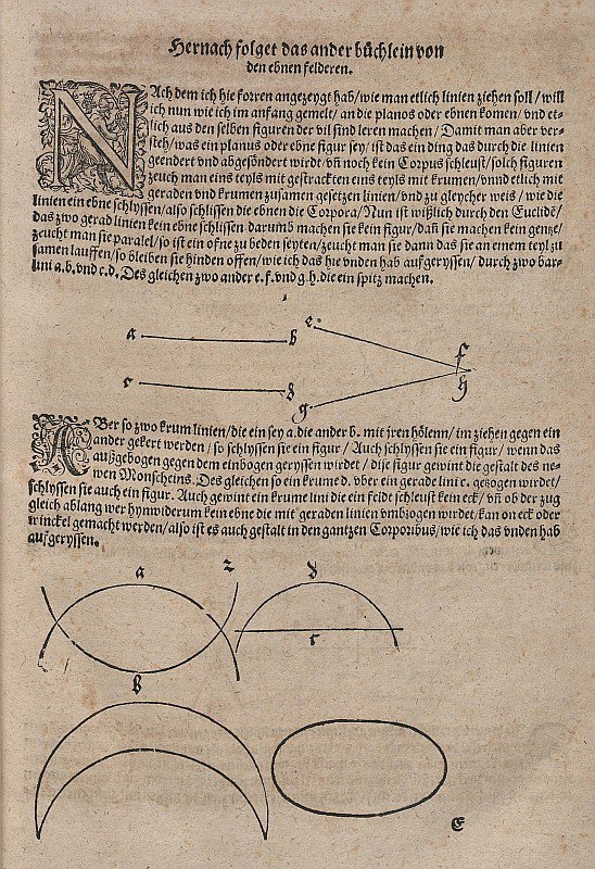 Geometrie und Linie und Winkel und Fläche tekijältä Albrecht Dürer