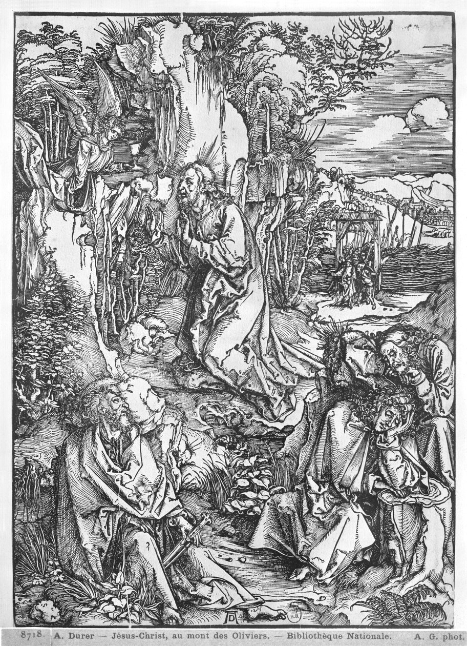 Jeesus Kristus Öljymäellä tekijältä Albrecht Dürer