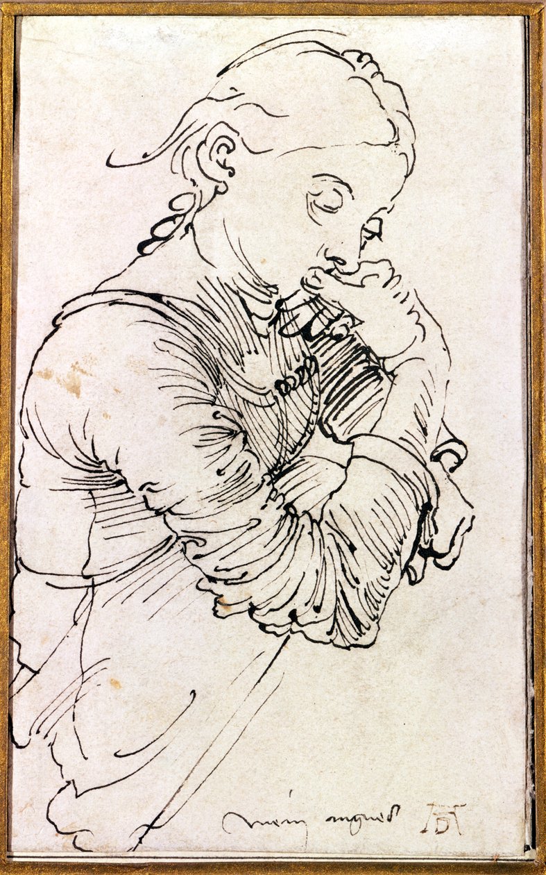 "Agnesini", Durerin vaimo tyttönä, 1494 tekijältä Albrecht Dürer