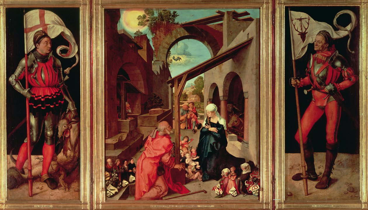 Paumgartner-alttaritaulu, n. 1500 (tempera paneelissa) (katso myös 61057 ja 331713) tekijältä Albrecht Dürer