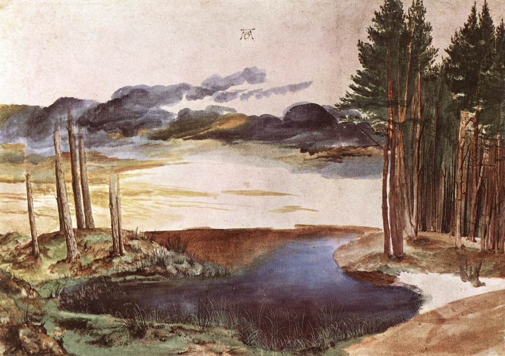 Lampi metsässä tekijältä Albrecht Dürer