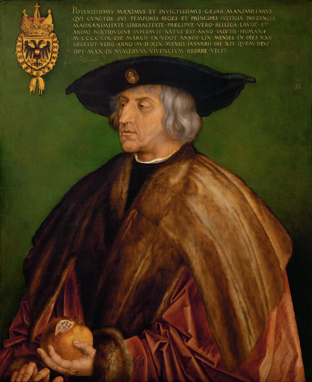 Maximilian I: n muotokuva tekijältä Albrecht Dürer