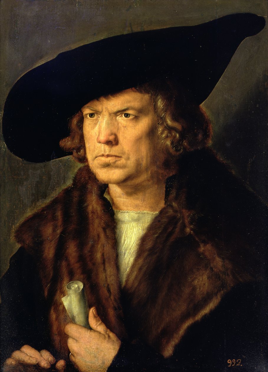 Tuntemattoman miehen muotokuva, 1524 tekijältä Albrecht Dürer