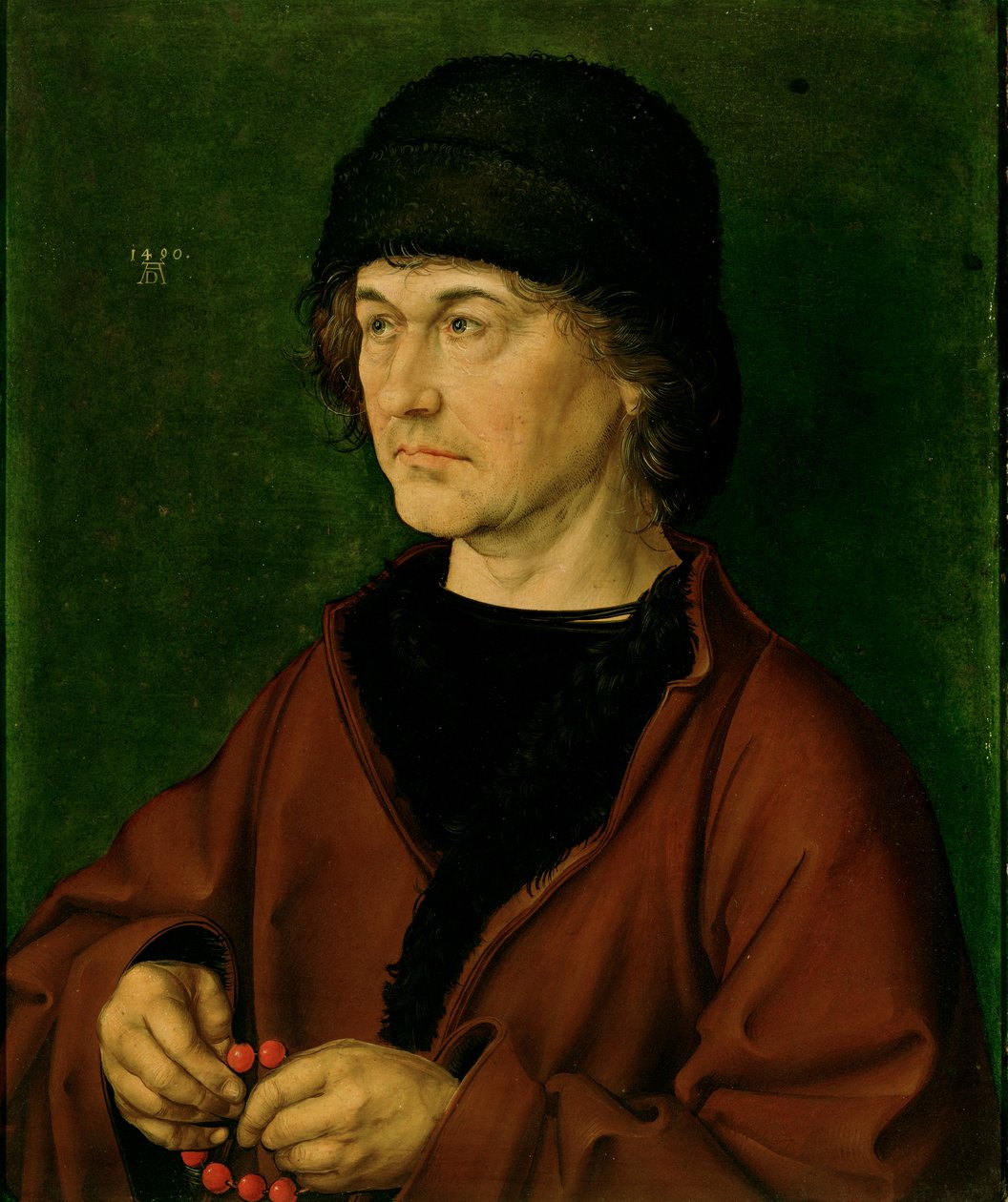 Taiteilijan isän muotokuva, 1490 tekijältä Albrecht Dürer