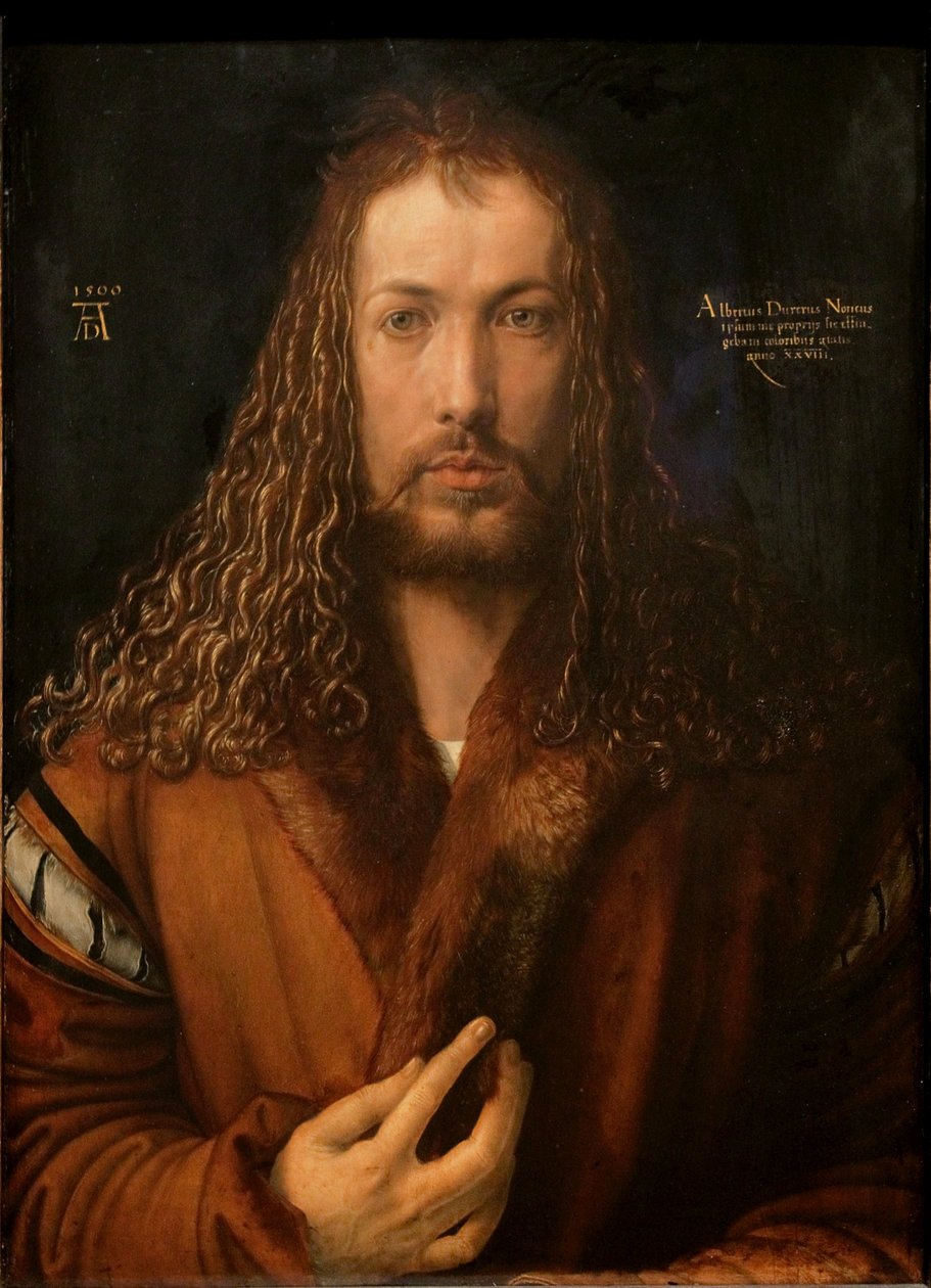 Selbstbildnis im Pelzrock tekijältä Albrecht Dürer