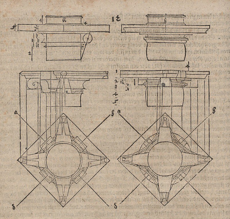 Säulenkapitelle einer gewundenen Säule tekijältä Albrecht Dürer
