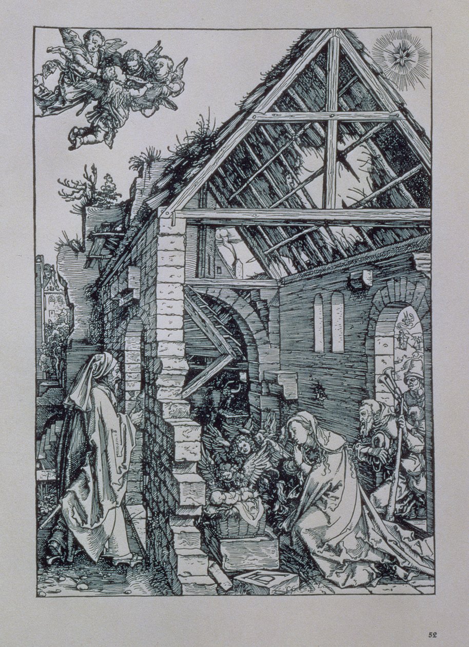 Paimenten palvonta tekijältä Albrecht Dürer