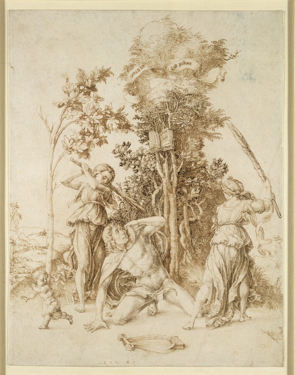 Orpheuksen kuolema, 1494 tekijältä Albrecht Dürer