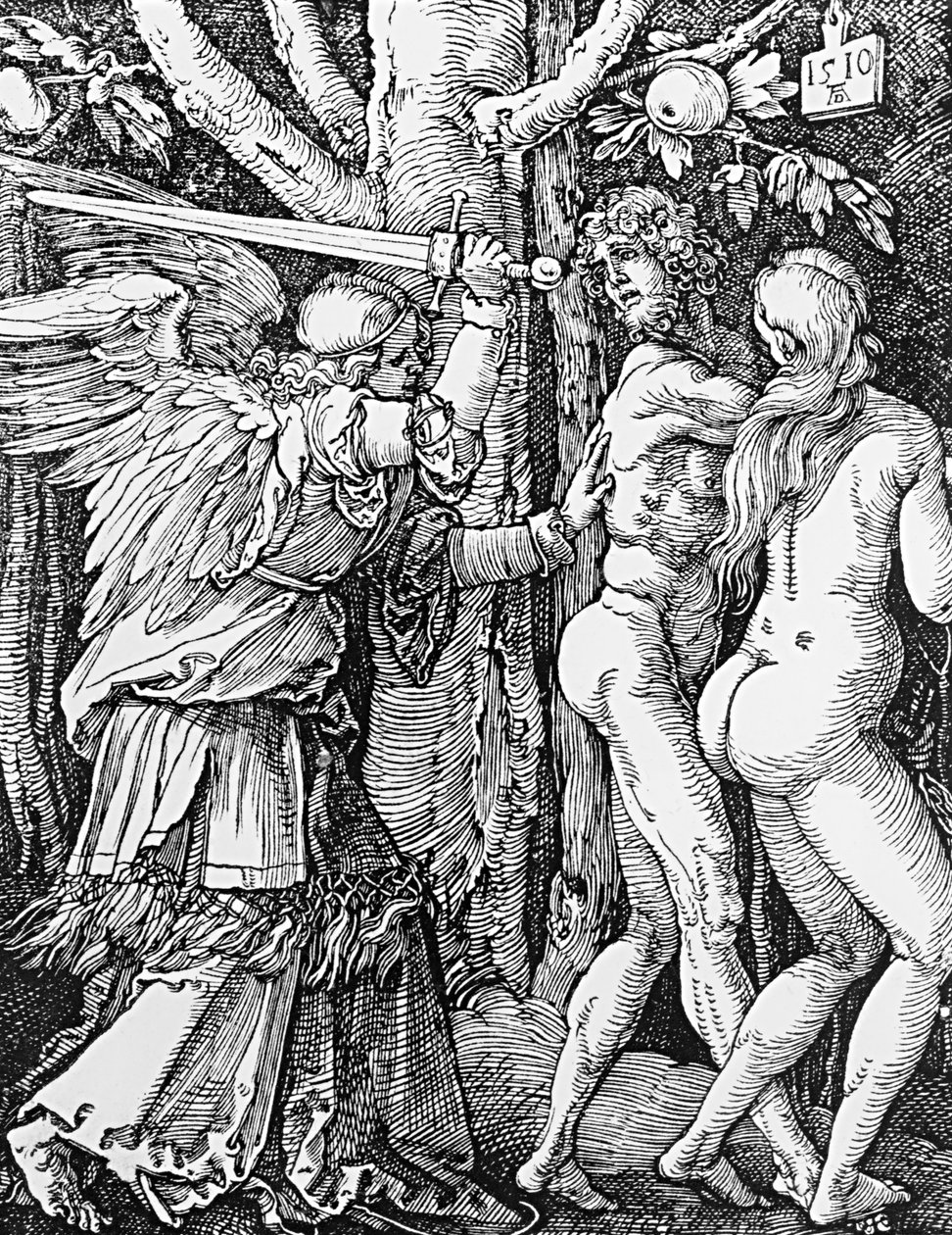 Karkotus paratiisista, 1510 tekijältä Albrecht Dürer
