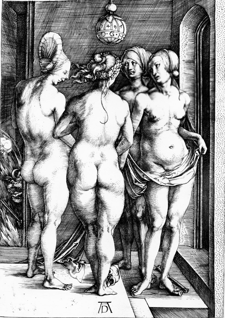 Neljä noitaa, 1497 tekijältä Albrecht Dürer