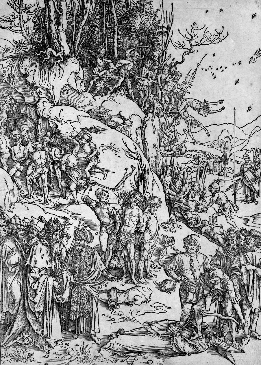 Kymmenentuhannen marttyyrikuolema tekijältä Albrecht Dürer