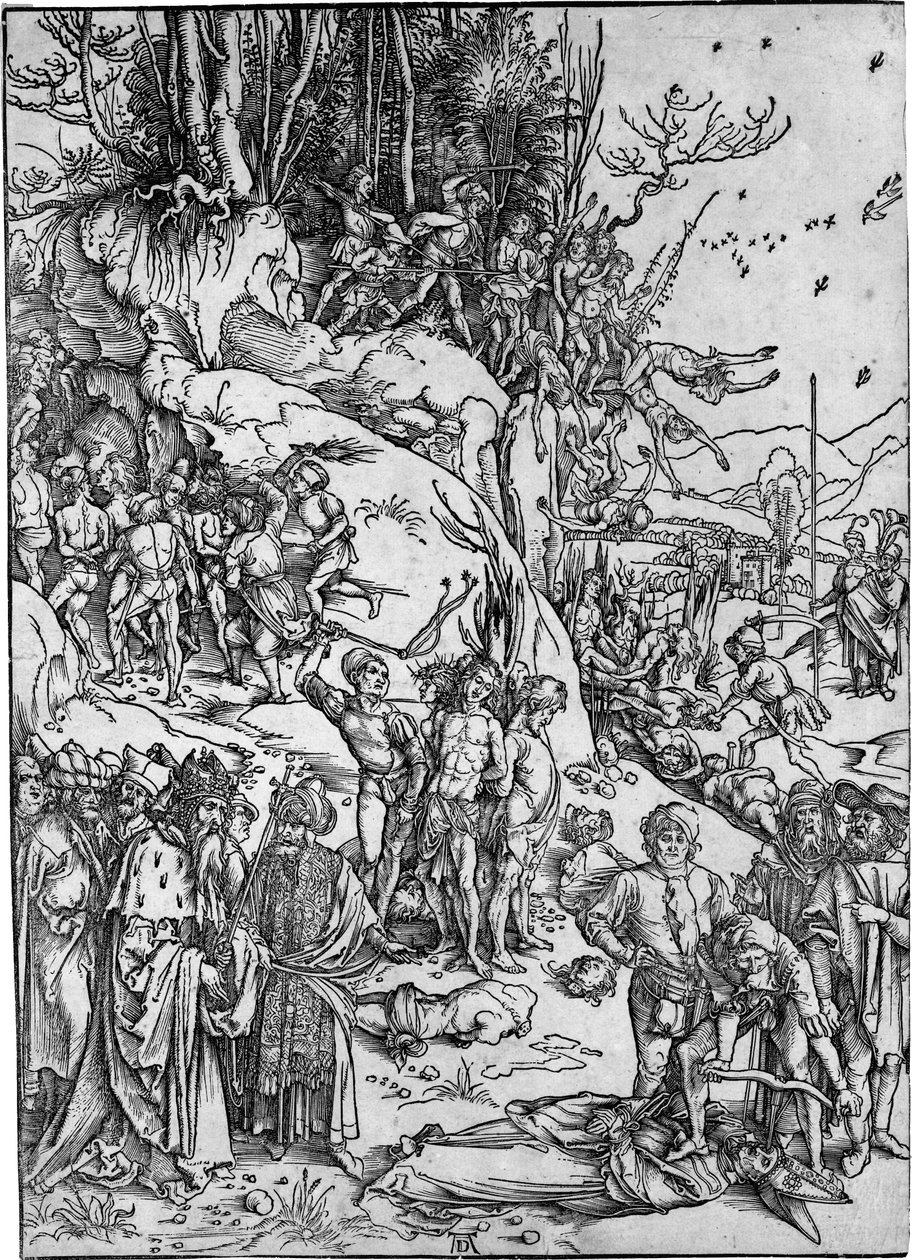 Kymmenentuhannen marttyyrikuolema tekijältä Albrecht Dürer