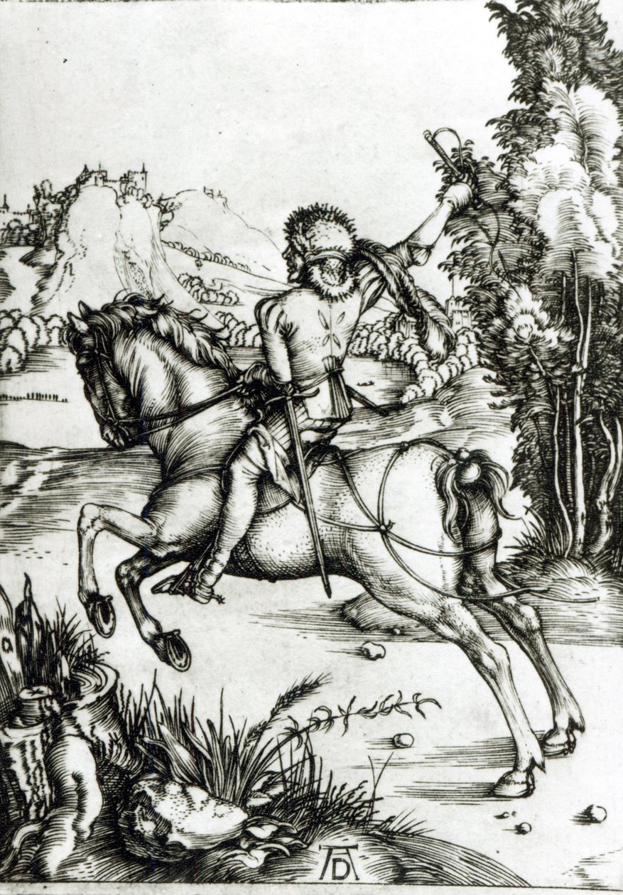 Pieni kuriiri, n. 1496 tekijältä Albrecht Dürer