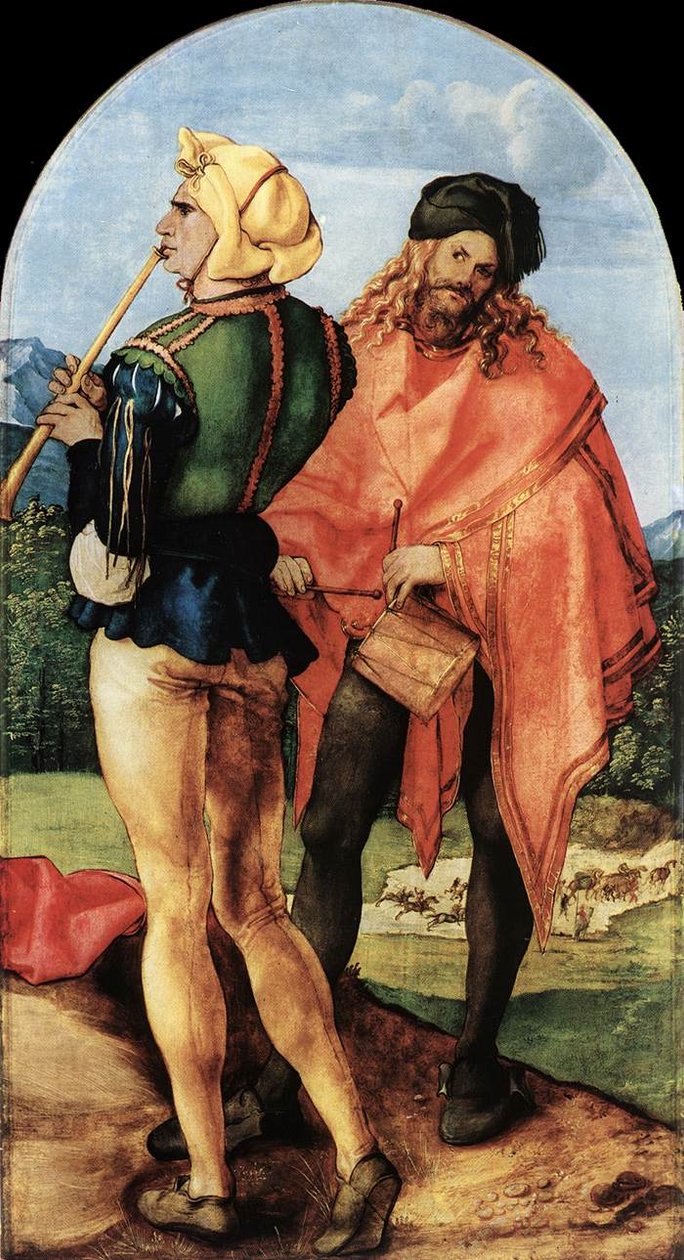 Kaksi muusikkoa tekijältä Albrecht Dürer