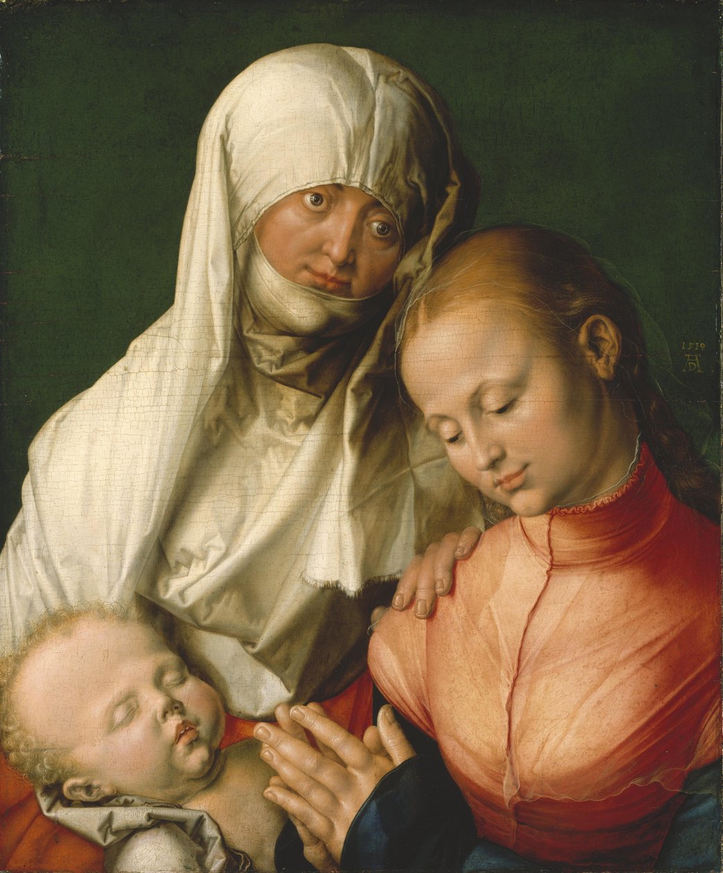 Neitsyt ja lapsi Pyhän Annan kanssa tekijältä Albrecht Dürer