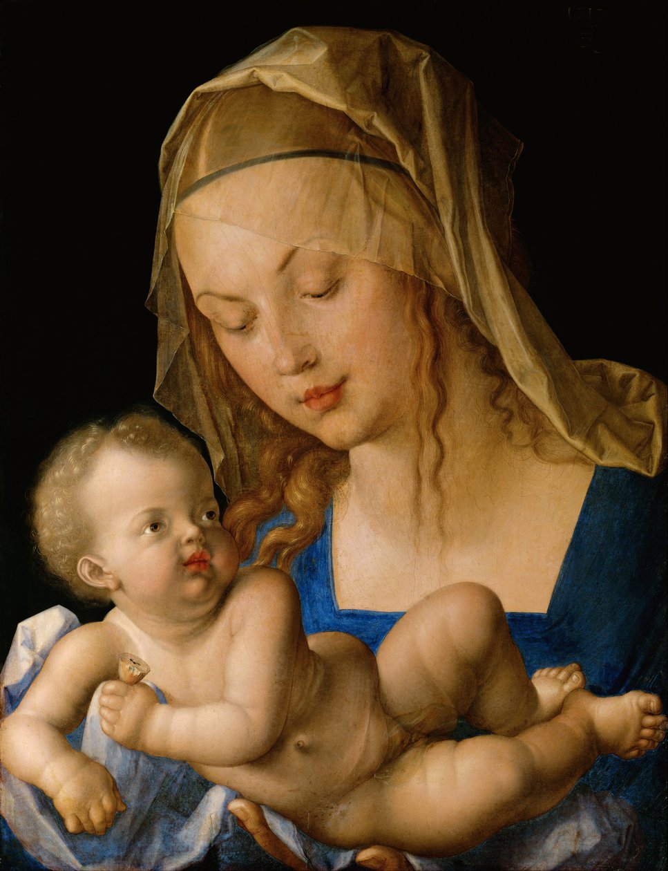 Neitsyt ja lapsi päärynän kanssa tekijältä Albrecht Dürer