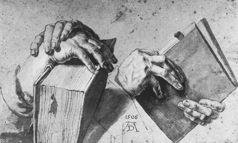 Zwei Paar Hände mit Buch tekijältä Albrecht Dürer
