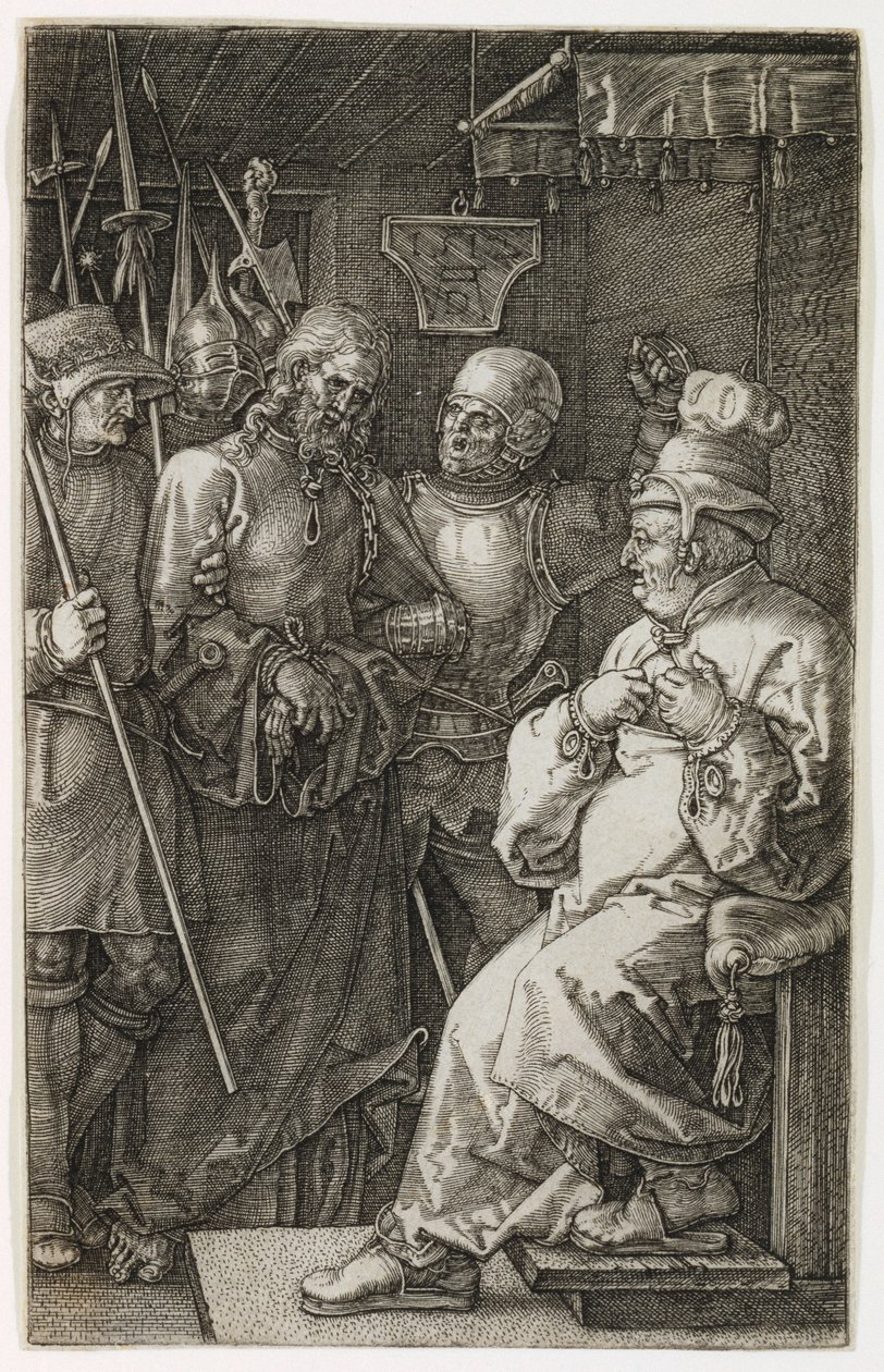 Kristus ennen Kaifasta, 1512 tekijältä Albrecht Dürer