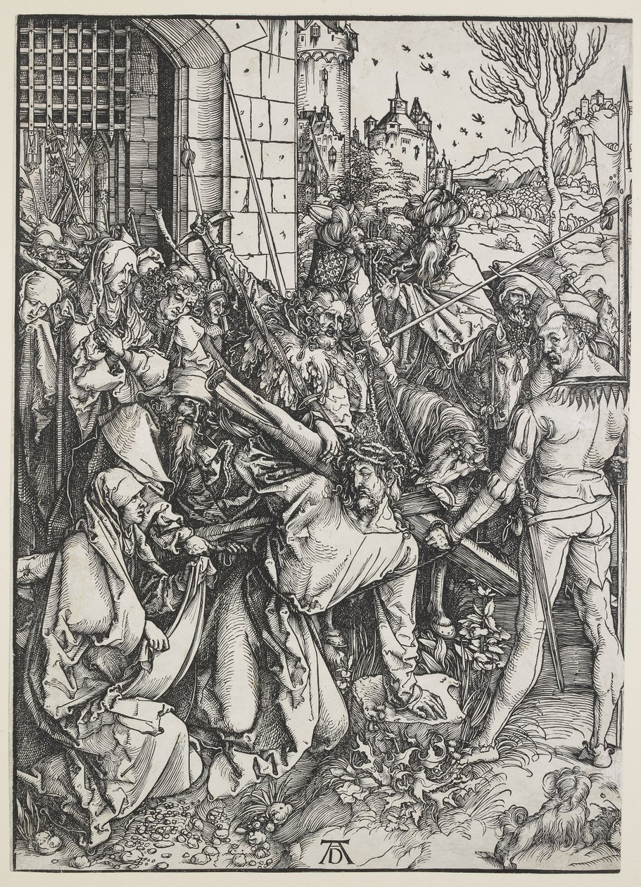 Kristus kantaa ristiä, 1498-1499 tekijältä Albrecht Dürer