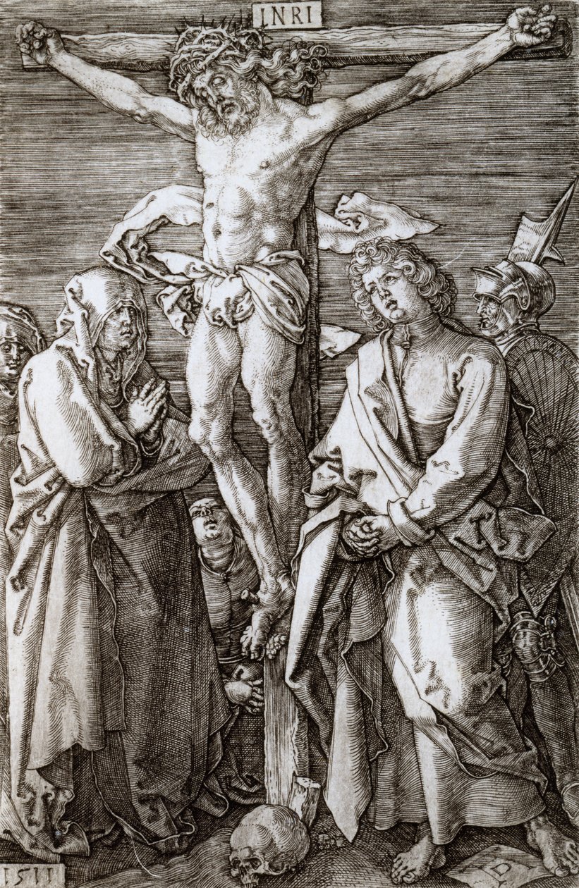 Ristiinnaulitseminen, 1511 tekijältä Albrecht Dürer