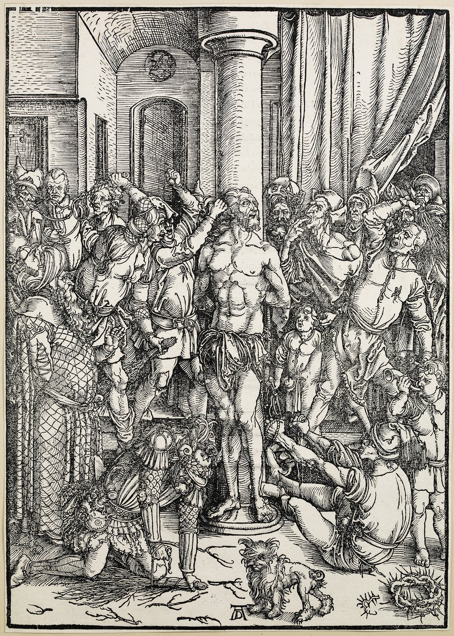 Ruoskanisku, noin 149697 tekijältä Albrecht Dürer