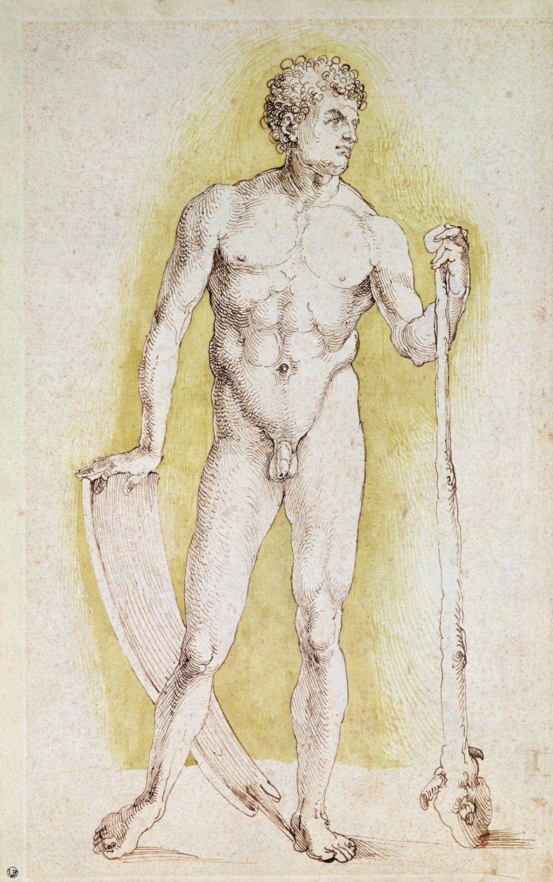 Nuori alaston mies tekijältä Albrecht Dürer