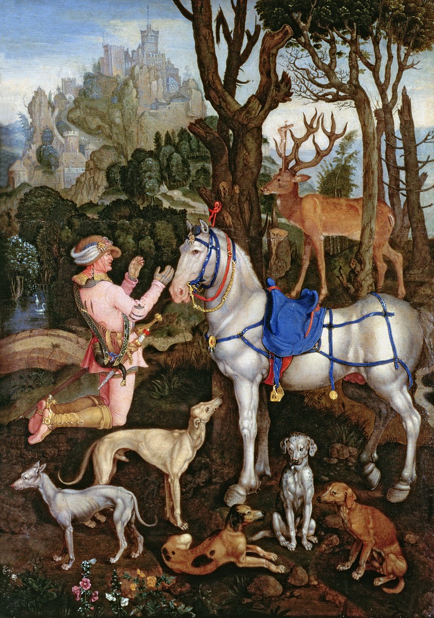 St.Hubert tekijältä Albrecht Dürer