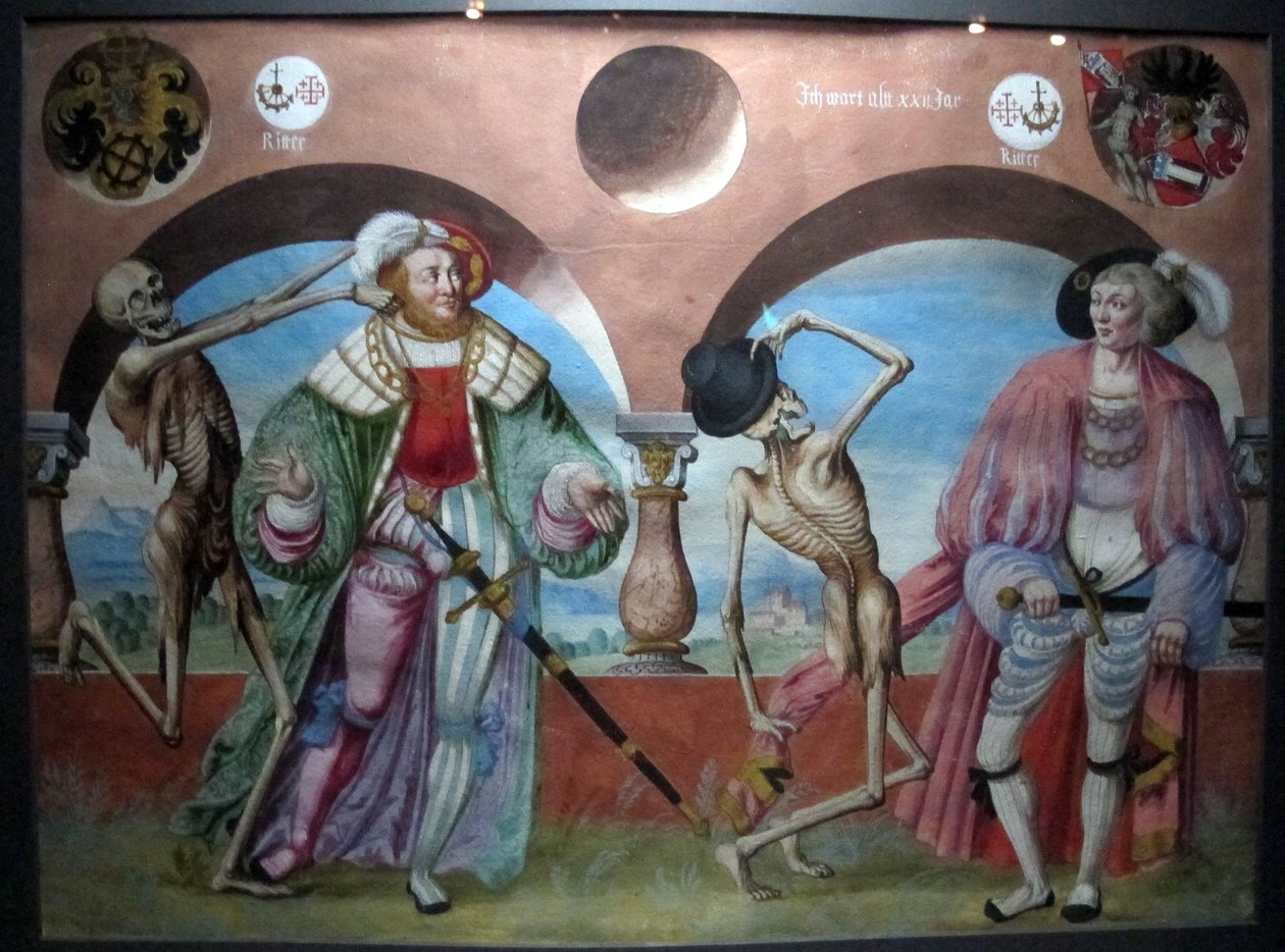 copia della perduta danza macabra di m. manuel del cimitero domenicano di berna (1512-20) tekijältä Albrecht Kauw