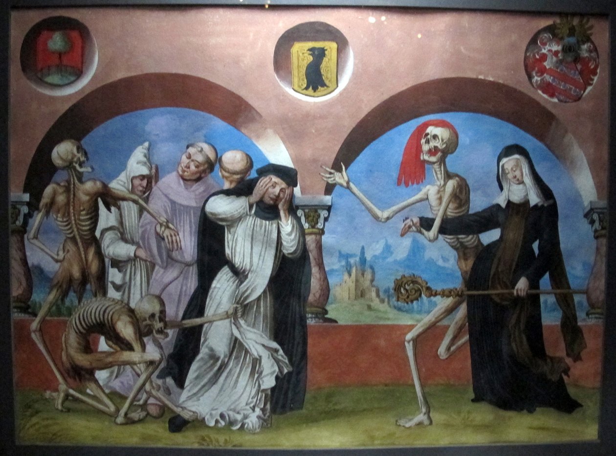 copia della perduta danza macabra di m. manuel del cimitero domenicano di berna (1512-20) tekijältä Albrecht Kauw