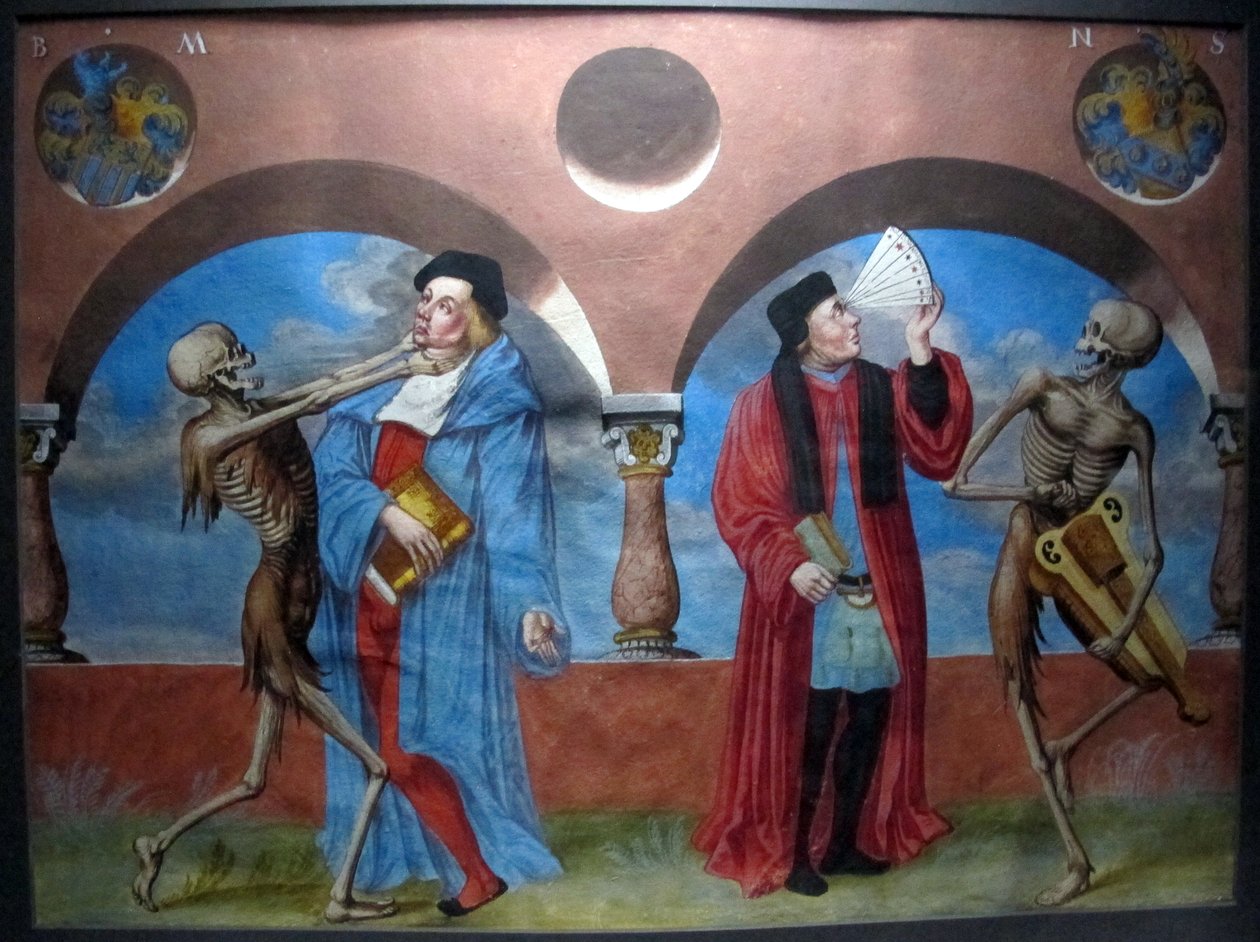 copia della perduta danza macabra di m. manuel del cimitero domenicano di berna (1512-20) tekijältä Albrecht Kauw