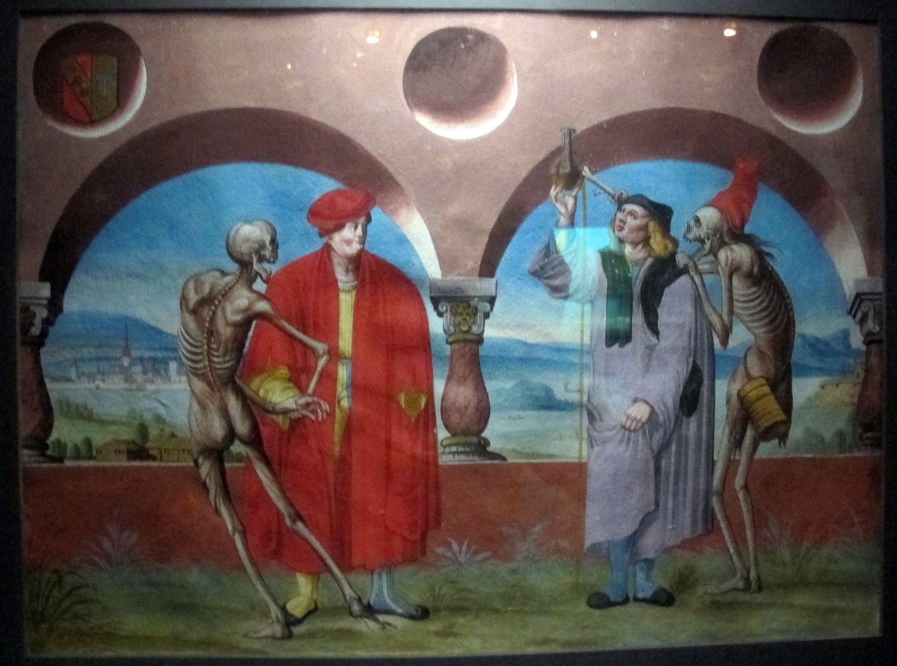 copia della perduta danza macabra di m. manuel del cimitero domenicano di berna (1512-20) tekijältä Albrecht Kauw