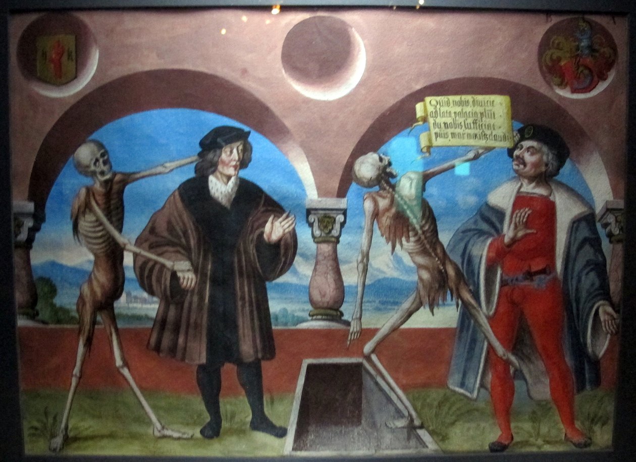 copia della perduta danza macabra di m. manuel del cimitero domenicano di berna (1512-20) tekijältä Albrecht Kauw
